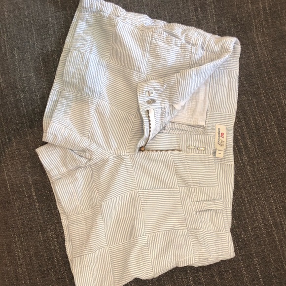 Vineyard Vines Blue Seersucker Women’s Shorts - Picture 4 of 8